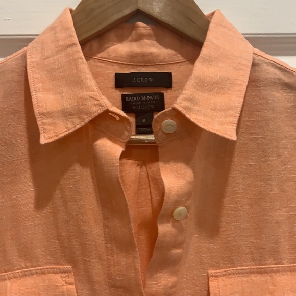 J. Crew Irish Linen Popover Shirt - Picture 2 of 6